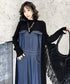 Denim Switching Dress